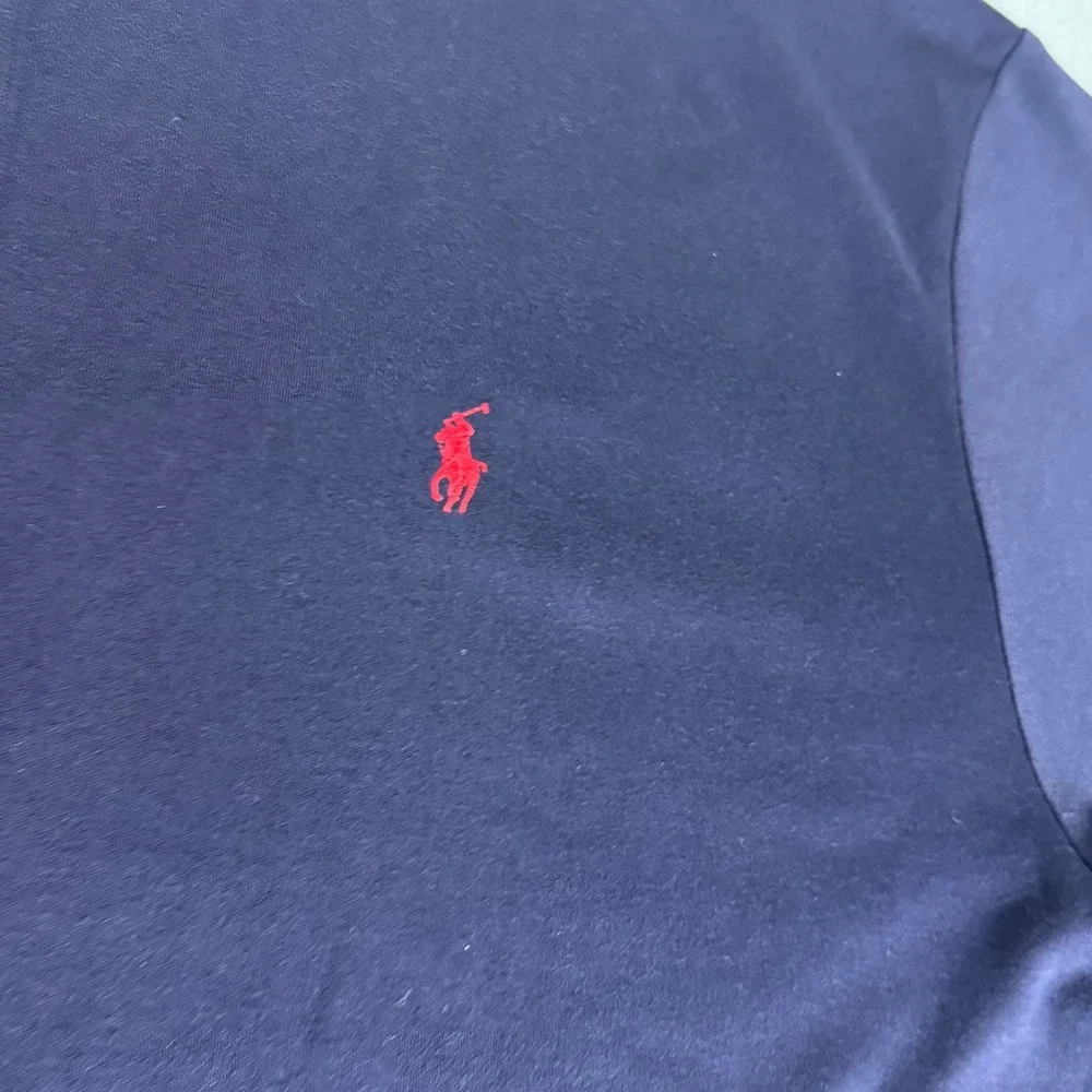 Polo Ralph Lauren Mens 1XL Big Navy Blue Short Sleeve Cotton Polo Shirt Red Pony